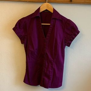 Eggplant short sleeved shirt